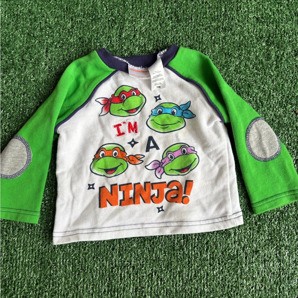 Kids Green Ninja Turtle Shirt